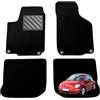MTC Automotive Tappetini per VW New Beetle I dal 1998-2011 su Misura, Antiscivolo, battitacco in gomma rinforzato, bottoni di ancoraggio