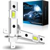 Sycreek H1 LED 30000 LM 100W - Kit di Conversione Fari Auto/Moto 12V, Luce Bianca Pura 6500K, 2*H1 LED Pezzi, Sostituzione Alogena ad Alta Luminosità