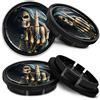 SkinoEu Compatibile con Coprimozzo VW 5G0601171XQI 66mm Copricerchi Tappi Ruota Cerchi Lega Ricambio CR 25