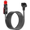 AromeLivii Cavo 12V 24V per Frigorifero Portatile Auto 3,5 m - Cavo Accendisigari per Frigo Box Dometic Waeco Alpicool ICECO - Prolunga KFZ Camping Rame
