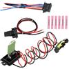 Konuooer Resistenza al motore del ventilatore di riscaldamento compatibile con Clio 3 Scenic 2,7701209803,Kit di resistenza del motore del ventilatore con cablaggio compatibile con MK3 Grand Modus