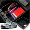 Ruiya Compatibile con 2019-2025 2026 Toyota Corolla Hatchback | Corolla Cross Braccioli Portaoggetti Organizer,Centrale Portaoggetti Braccioli Vano Contenitore Portaoggetti Corolla Accessori [Nero]