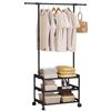 Ergocar Appendiabiti Da Stoccaggio Con Gancio Metallico Con Rack Multistrato Design Multifunzionale Mobile a 360 ° e Stabile Adatto Per Camera Da Letto, Soggiorno e Portico