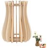 Vauki Vaso per fiori, vaso in legno per fiori, vasi puzzle 3D in legno da assemblare per rose, mazzo di tulipani, margherite, vaso in legno fai-da-te per mazzo di fiori, regalo creativo per gli amanti dei