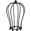 ledscom.de Paralume a gabbia, nero, Ø 115 mm