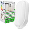 ONIX TECH Plafoniera LED 4000K 1080 Lm 180-250V 12W 50-60Hz - Lampada per Cantina 197x97x47 mm per Montaggio a Soffitto o a Parete con Grado di Protezione IP54 - Realizzato in Policarbonato
