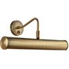 National Lighting Lampada da parete decorativa tradizionale G9 a LED, 355 mm Antique Brass