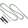 PATIKIL Sostituzione Corda dell'Arco con 2 Pezzi di Nocche in Ottone 1 Set di Tab in Silicone per Amo 68, 16 Fili Corda dell'Arco Lungo Tradizionale Ricurvo, Verde-Nero