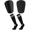 Meayll Mini Parastinchi Calcio- 1 Paia 10 × 6 cm per Bambini Giovani Ragazzi Ragazze, Calcio Parastinchi Elastico Leggeri e Traspiranti in EVA e1 Paia Calzini da calcio 28-33