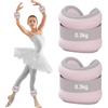 BUERPINKING 2 pezzi (0,3 kg ciascuno), pesi per gambe e braccia per principianti e bambini, pesi per polsi, pesi per piedi, ideali per pilates, yoga, jogging, rosa
