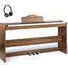 STRICH Pianoforte digitale a 88 tasti, tastiera ponderata con azione a martello, tastiera pianoforte elettrico a grandezza naturale con supporto mobile, altoparlanti 25 W x 2, supporta connessione