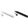 Electraline 61910 Multipresa Super Slim Salvaspazio 23 mm + Electraline 61911 Multipresa Super Slim Salvaspazio 23 mm, 4 Posti Bivalenti 10/16A, Spina 90° 16A, Cavo 1.5 M, Nero