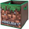 HOX Scatole portaoggetti pieghevoli per bambini Minecraft, con manici, in tessuto resistente, pieghevoli, compatibili con mobili Ikea Kallax, perfette per organizzare la stanza dei bambini e la stanza