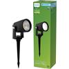 PHILIPS Reuel, Paletto Gardenlink, per Esterni, 24 V, 2700 K, 180 lm, Nero, Pack di Estensione