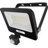 EMOS - Faretto LED in alluminio GLARO da 30 W con sensore - IP54 impermeabile per ambienti umidi ed esterni - super luminoso 3.000 lm, bianco neutro 4.000 K, durata 20.000 h - Cavo di collegamento in