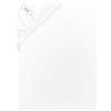 Herding SOCCX Lenzuolo con angoli Jersey, adatto per materassi 90-100 x 200 cm, 100% cotone, bianco