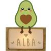 WONDEE Lampada Personalizzata Con Nome - Luce Notturna Bambini Avocado, Regalo Neonato Maschio e Femmina, Regalo Battesimo Bambina e Bimbo, Regali Personalizzati Bambino e Bimba (include cavo USB C)