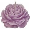 Cereria Di Giorgio - Candela a forma di Camelia - Colore Viola polvere - Diametro 8 cm Altezza 3.5 cm - Sacchetto Regalo - Artigianale