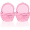 POPOYU 200 mini pirottini rosa per cupcake, muffin, torte, pirottini per dolci, per San Valentino, matrimoni, feste di compleanno, decorazioni per torte con bandiera del Regno Unito