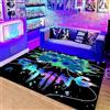 Cozzmats Tappeto Con Controller Di Gioco 50 x 80 cm, Tappeto Antiscivolo Con Decorazioni Graffiti, Per Gamer E Adolescenti, Ideale Per Camera Da Letto, Soggiorno, O Stanza Dei Giochi (B)