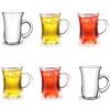 Royal Cuisine 6 tazze da tè in vetro turco, eleganti, per cappuccino e cioccolata calda, 145 ml