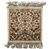 LaVelahome Tappeto Classico Piccolo cm 35x35 Francobollo Quadrato Con Frangia Nappe (BEIGE_PRE, 35_x_35_cm)