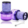 Chonphan Filtro di Ricambio V12 per Dyson V12 Detect Slim Absolute Aspirapolvere, Chonphan Lavabile V12 Hepa Filtri con Spazzola di Pulizia, Sostituisce # 971517-01 (2 Pezzi)