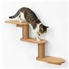 Ecofocet Parete da Arrampicata per Gatti in Legno, Albero Tiragraffi per Gatti da Parete, Mensole da Muro per Gatto, Arrampicare Mensole e Posatoi per Gatto
