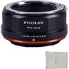 PHOLSY Adattatore Manuale Compatibile con Obiettivo PK su Z Fotocamera