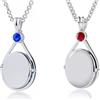 Aidenn H20 Just Add Water Collana H2o Medaglione Sirene Pendente, Amuleto Personalizzato per Immagini Regalo per Donne Ragazze Adolescenti, Edelstahl