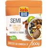 ISOLA BIO Semi di Lino, Chia, Cannella e Mela Macinati Bio, Superfood Biologico, Fonte di Proteine e Calcio, Ricco di Fibre e di Omega-3, Senza Glutine, Senza Zuccheri Aggiunti, Confezione 200g