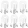Lutown-Teen Pinze per Materasso Antiscivolo per Telaio del Letto, Supporto per Materasso in Posizione, Guarnizioni Antiscivolo Regolabili per Materasso, 6 PCS, Bianco