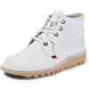 Kickers Stivali in Pelle Bianca Kick Hi - EUR 44