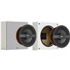 Monitor Audio Altoparlanti stereo anteriori Monitor Audio montati sulla parete accanto al TV