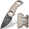 Runer Full Tang Coltello Da Caccia Campeggio a Lama Fissa 4,7Cm Con Guaina Kydex