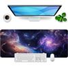 Ridilozey Tappetino per mouse Galaxie XL, grande, per gaming, colore lilla, per desk pad, per desk, accessori da ufficio, 80 x 30 cm (La galassia)