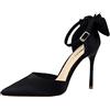 Inception Pro Infinite Scarpe - Decollete per Donna - Colore Nero - Tacco - Alto - Fiocco Posteriore - Taglia 39 EU - Idea Regalo Compleanno - Natale - Festa