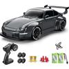 ACAMMZAR Macchina Telecomandata RC Drift con Giroscopio, 1:24 25KM/H 4WD Proporzionale Completo Macchine Telecomandate, Radiocomandata Auto RC Car con Gyro per Adulta Bambini,Grigio