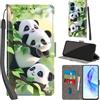 PHINIENLAND Cover per Honor 90 Lite / X50i 5G Case PU Pelle Custodia [Kickstand] [Chiusura magnetica] [Slot per Schede], Portafoglio Flip Custodia per Honor 90 Lite,Panda