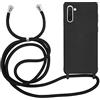 MyGadget Cover per Samsung Galaxy Note 10 - Custodia con Corda - Case con Cordino Opaca Antiurto | Bumper con Laccio | Tracolla - Practical Stylish - Nero