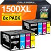 Supply Guy 1500XL Cartucce compatibili con Canon PGI-1500XL per MAXIFY MB2750 MB2700 MB2150 MB2050 Multipack 8 Cartucce d'inchiostro