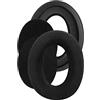 Geekria Cuscinetti Auricolari in Velluto Morbido (Comfort) di Ricambio per Sennheiser HD505, HD515, HD518, HD555, HD558, HD559, HD569, HD579, HD598 (Nero), Imbottiture per Riparazione con Guida