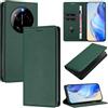 XINYEXIN Cover per Xiaomi 17 Ultra, Custodia Portafoglio in Pelle Cover Folio a Libro con Slot per Porta Carte Supporto Magnetica Flip Case - Verde