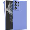 MyGadget Cover per Samsung Galaxy S22 Ultra - Custodia Protettiva in Silicone Morbido - Case TPU Flessibile - Ultra Protezione Antiurto & Antiscivolo Blu
