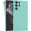 MyGadget Cover per Samsung Galaxy S22 Ultra - Custodia Protettiva in Silicone Morbido - Case TPU Flessibile - Ultra Protezione Antiurto & Antiscivolo Verde Menta