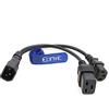 Eonvic IEC320 C14 a C13+C19 One-to-Two Cavo di conversione di alimentazione PDU/UPS Server Extension Cable 30CM