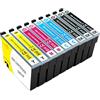 Aurotec Compatibili per Cartucce 604XL per Epson 604XL Multipack Compatibili per Epson Expression Home XP 2200 XP 3200 XP-2205 XP-4205 XP-4200 XP-3205 Workforce WF-2910 WF-2930 WF-2935 WF-2950 (9Pack)
