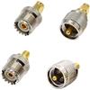 DollaTek 2Pcs RF coassiale RF PUHF a connettore SMA PL259 SO239 a SMA maschio e femmina