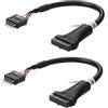 SIENOC 2 adattatori USB 3.0 20 pin femmina a USB 2.0 scheda madre 9 pin maschio