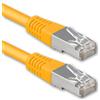 1aTTack.de® 0,5m - amarillo - 1 Stück - CAT6 CAT 6 Ethernet LAN cable de red 1000 Mbit/s CAT6 Doble blindado PIMF 250MHz libre de halógenos compatible con CAT5e CAT6a CAT7 CAT8